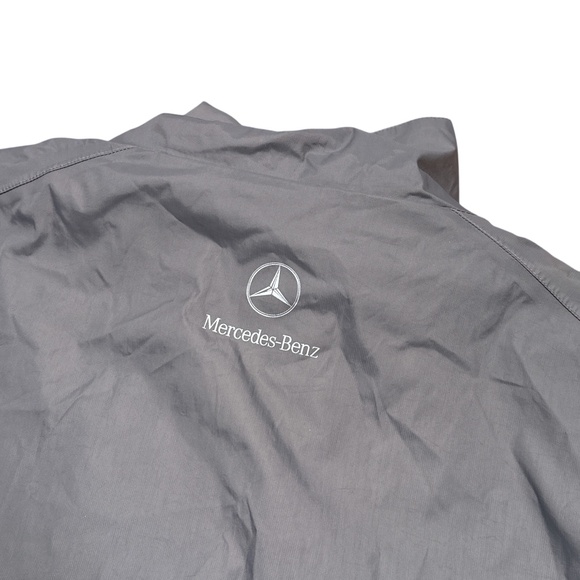 Vintage Mercedes Benz Formula 1 F1 Racing Gray Windbreaker Jacket Mens XL - Picture 5 of 16